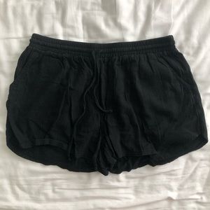 Size S Black Linen Shorts | Universal Thread